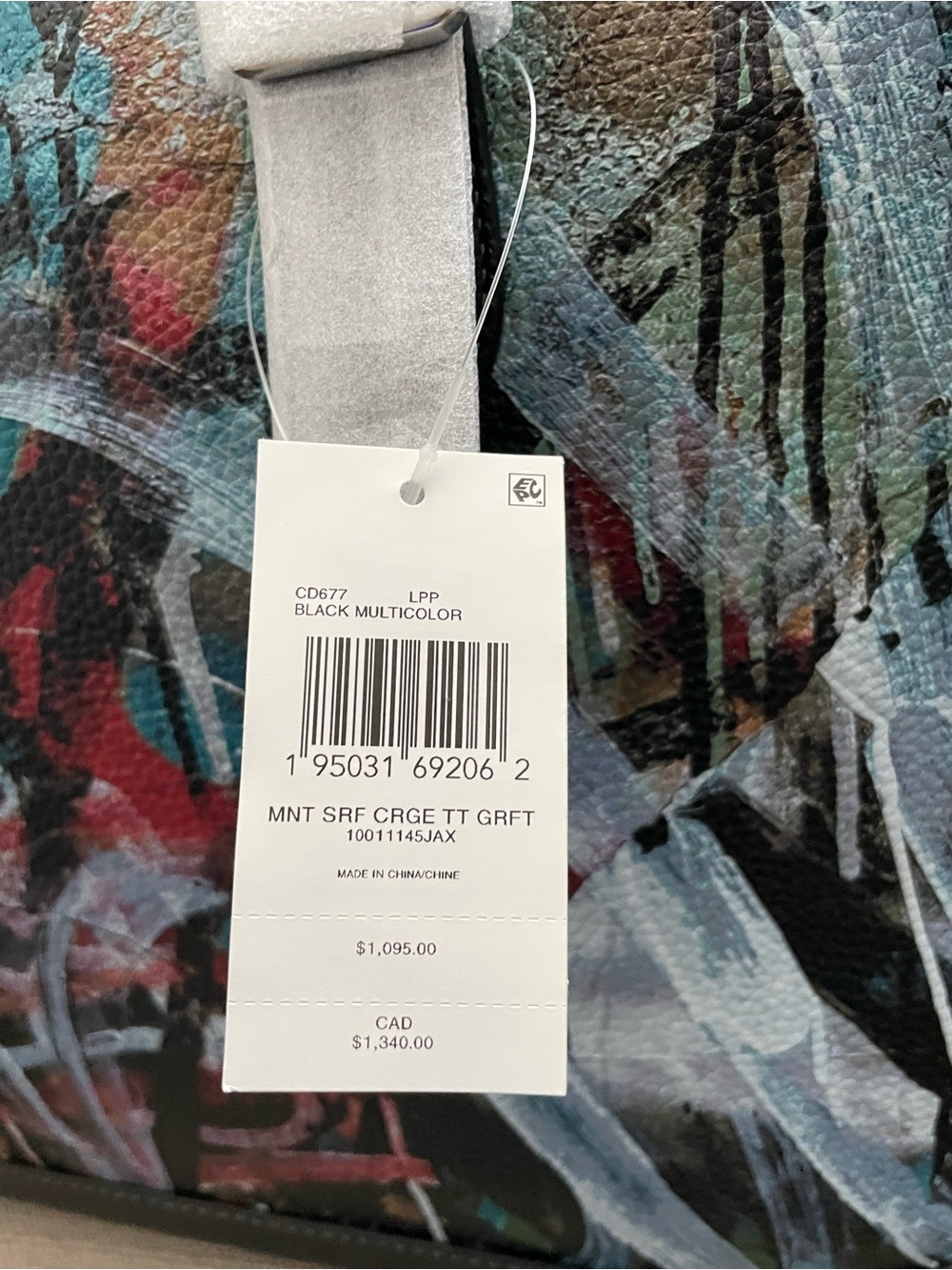 Coach X Mint + Serf Carriage Tote Black Multicolor NWT - Picture 6 of 16